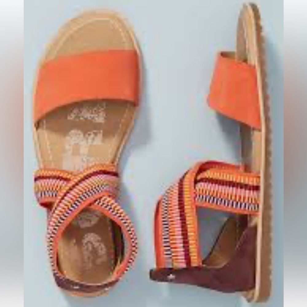 Sorel Orange Multi-Striped Women’s Sandals